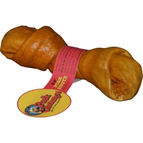 8 - 9 in. Smoked Pork Skin Knot
